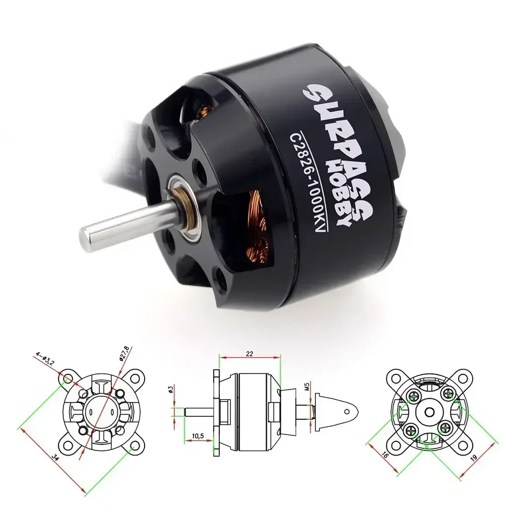 Surpass Hobby 2826 1000KV 1350 - Drone Racing Esc 评论和价格