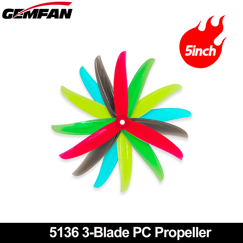 Gemfan VANOVER 5136 3 Blade PC - Drone Racing Propeller 评论和价格