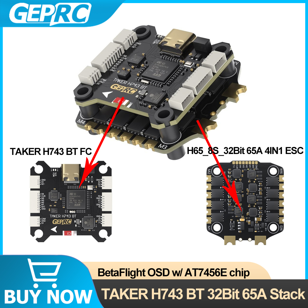 GEPRC TAKER H743 BT 32Bit 65A  - Drone Racing Esc 评论和价格