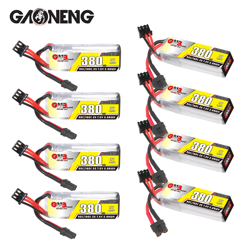 GNB 2S 7.6V 380mAh 90C/180C Li - Drone Racing Battery 评论和价格