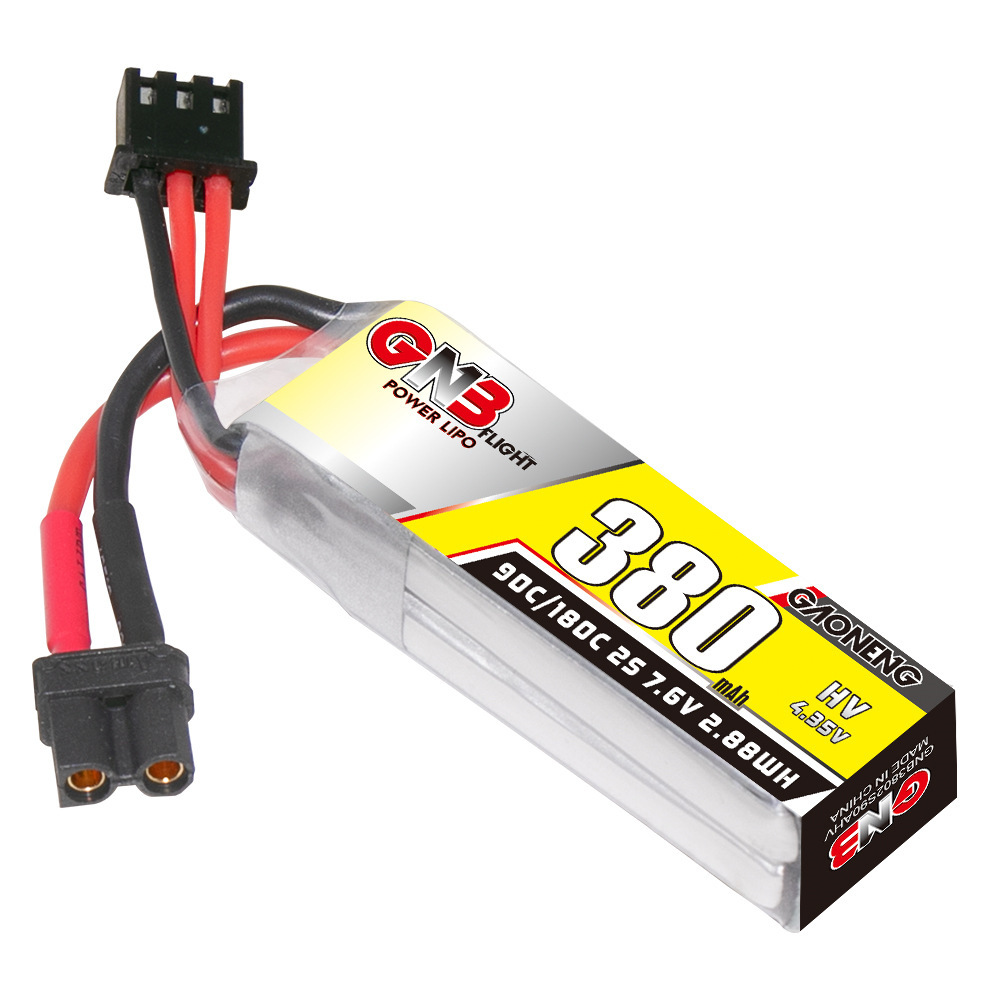 GNB 2S 7.6V 380mAh 90C/180C Li - Drone Racing Battery 评论和价格