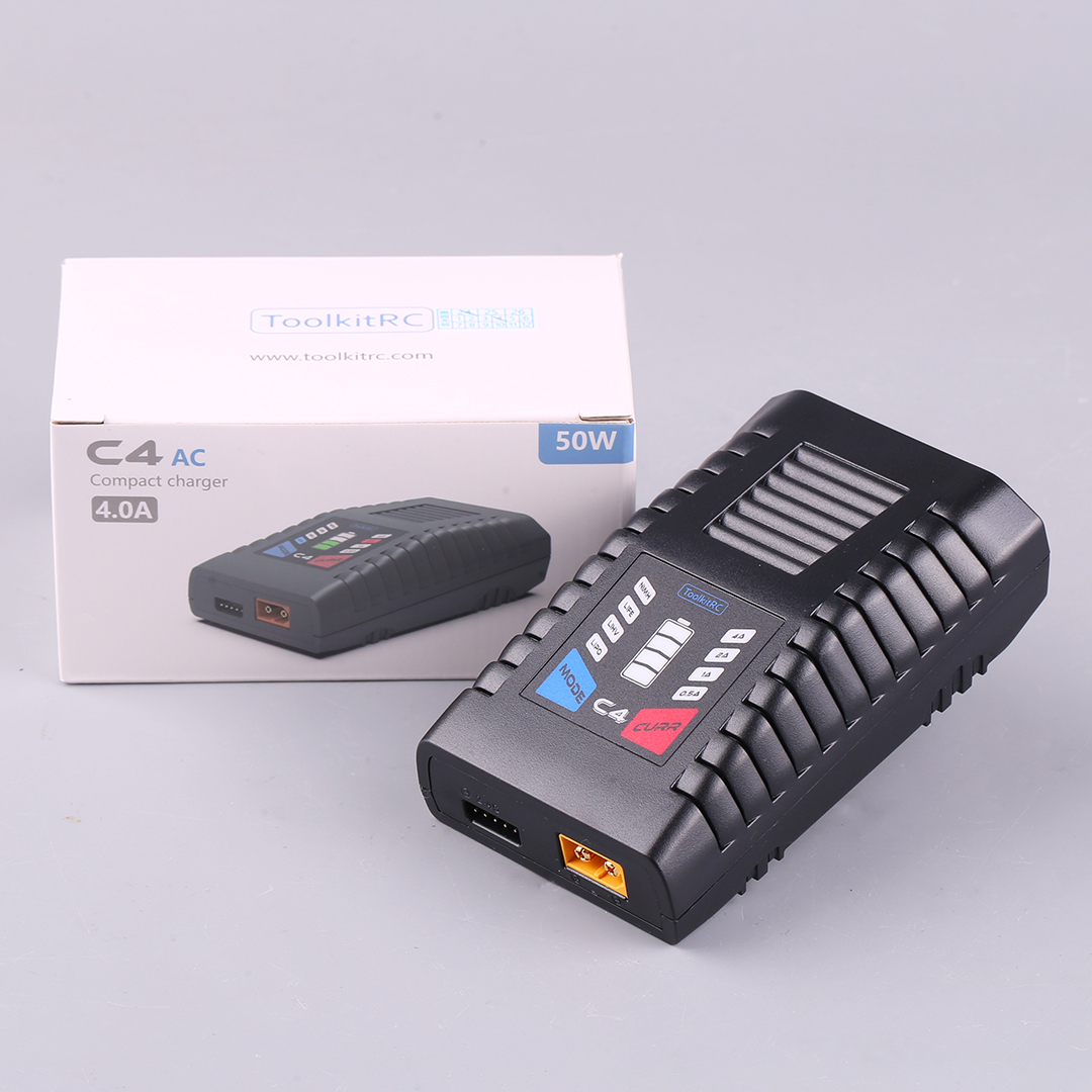ToolkitRC C4 50W 5A AC Charger - Drone Racing Charger 评论和价格