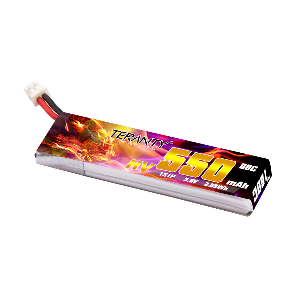 TERANTY HV 1S 3.8V 550mAh 80C/ - Drone Racing Battery 评论和价格
