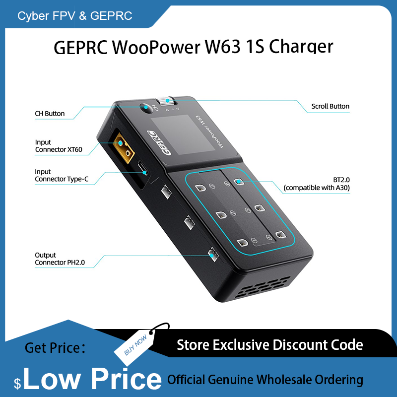 GEPRC WooPower W63 1S Charger  - Drone Racing Charger 评论和价格