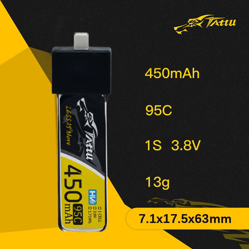 3Pcs NEW TATTU 450/500/550mAh  - Drone Racing Battery 评论和价格